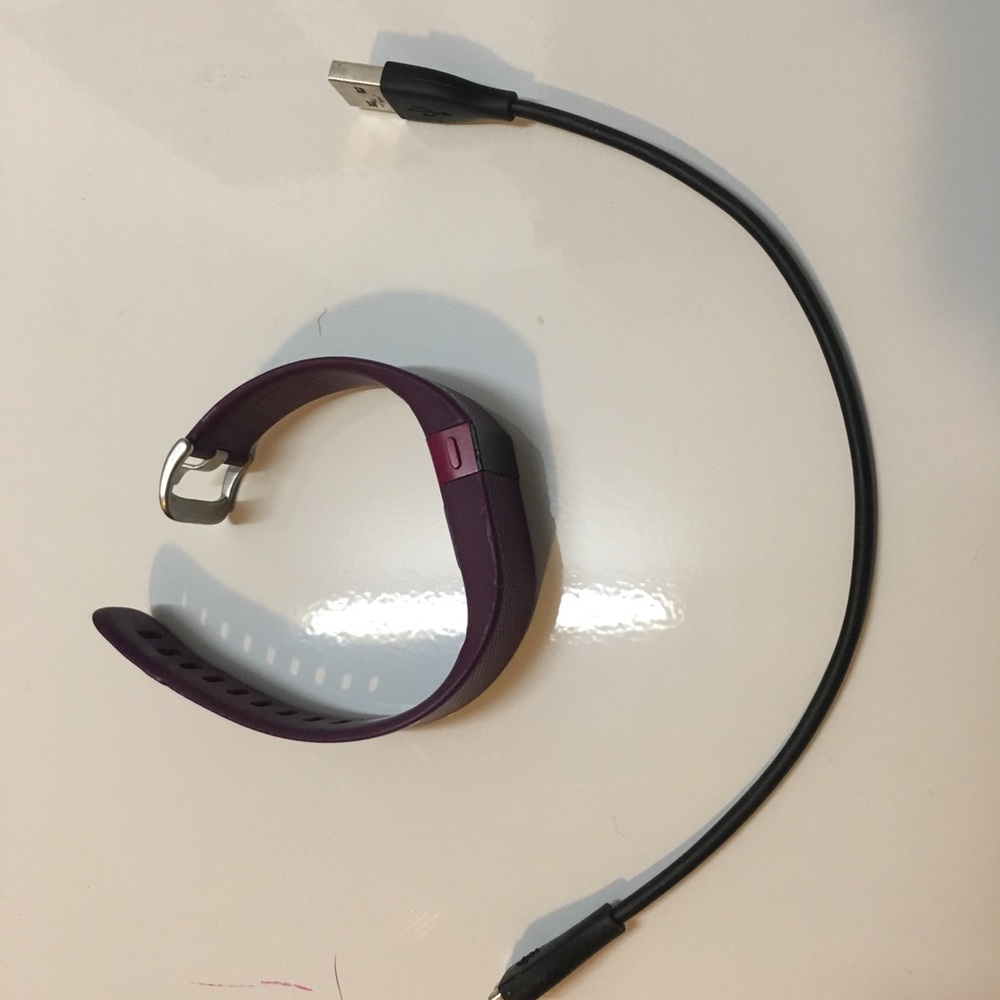 Used purple Fitbit Charge HR
